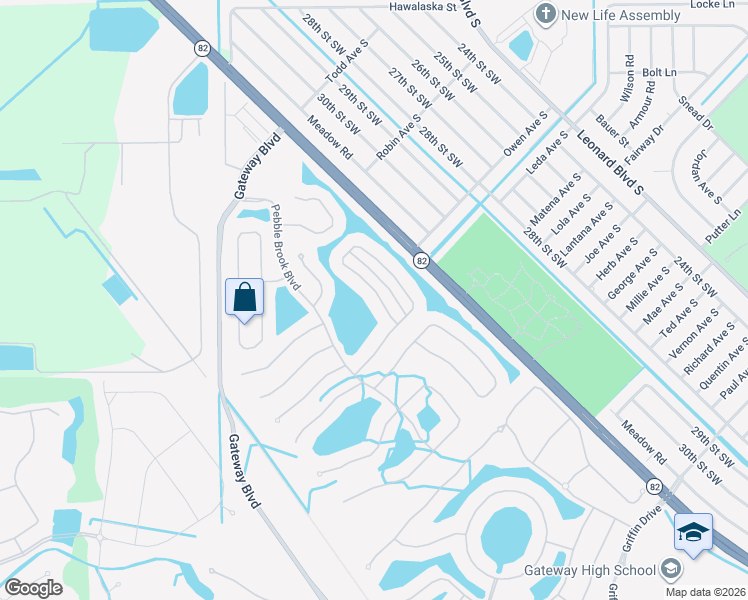 map of restaurants, bars, coffee shops, grocery stores, and more near 12941 Stone Tower Loop in Fort Myers