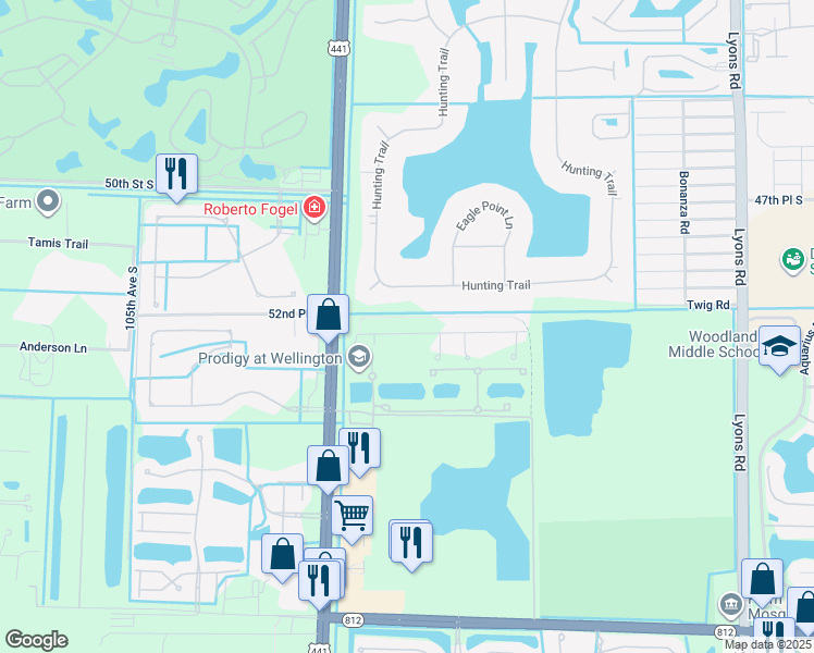 map of restaurants, bars, coffee shops, grocery stores, and more near 5024 Florida 7 in Lake Worth