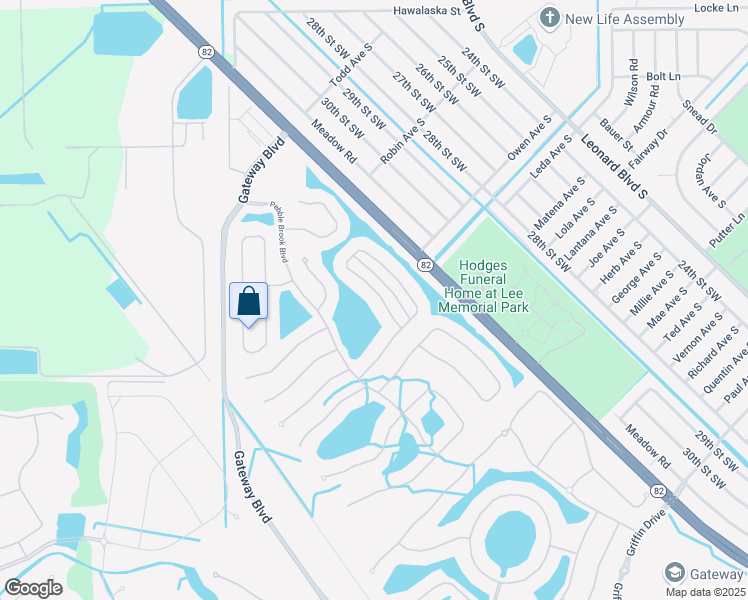 map of restaurants, bars, coffee shops, grocery stores, and more near 12899 Stone Tower Loop in Fort Myers