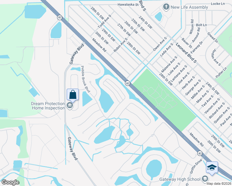 map of restaurants, bars, coffee shops, grocery stores, and more near 12712 Stone Tower Loop in Fort Myers
