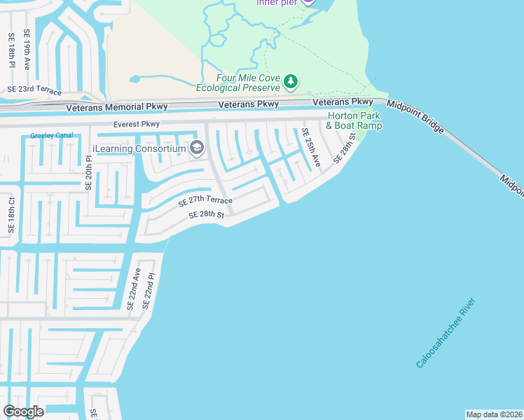 map of restaurants, bars, coffee shops, grocery stores, and more near 2355 Southeast 28th Street in Cape Coral