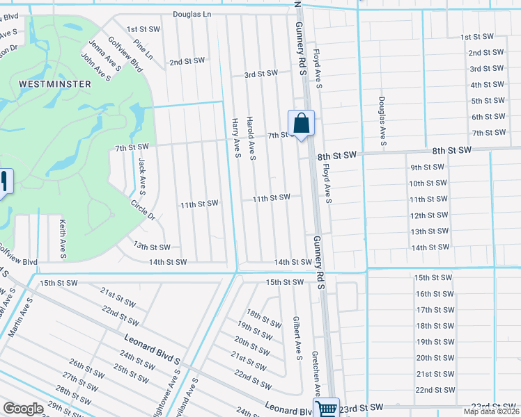 map of restaurants, bars, coffee shops, grocery stores, and more near 1107 Harold Avenue South in Lehigh Acres