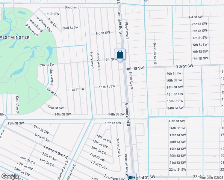map of restaurants, bars, coffee shops, grocery stores, and more near 1104 Gilbert Avenue South in Lehigh Acres