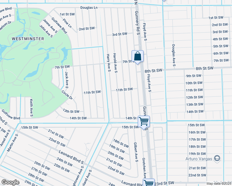 map of restaurants, bars, coffee shops, grocery stores, and more near 1102 Harold Avenue South in Lehigh Acres