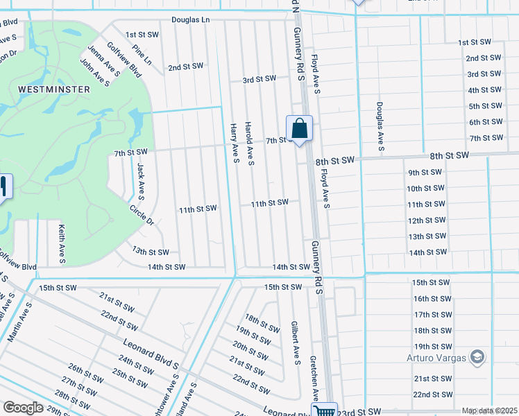 map of restaurants, bars, coffee shops, grocery stores, and more near 1100 Harold Avenue South in Lehigh Acres