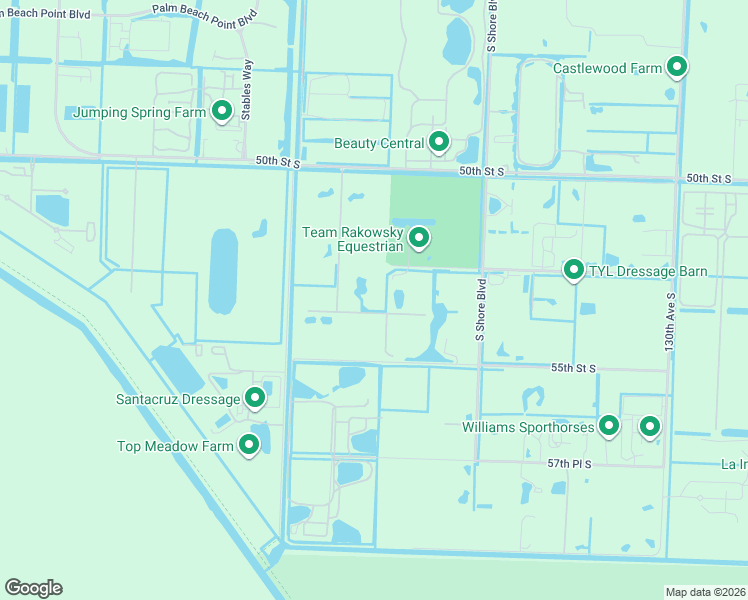 map of restaurants, bars, coffee shops, grocery stores, and more near 13710 52nd Place South in Wellington