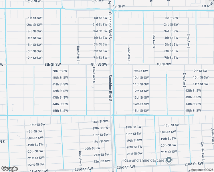 map of restaurants, bars, coffee shops, grocery stores, and more near 3102 12th Street Southwest in Lehigh Acres