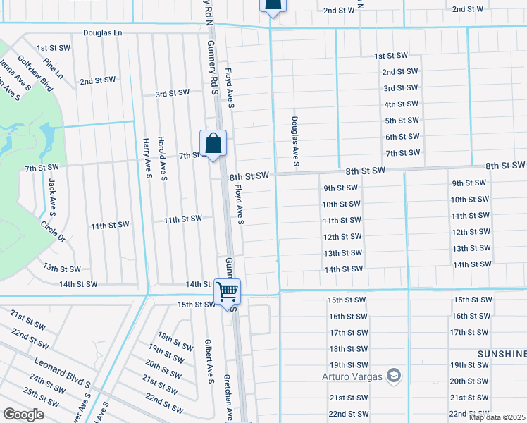 map of restaurants, bars, coffee shops, grocery stores, and more near 4305 10th Street Southwest in Lehigh Acres