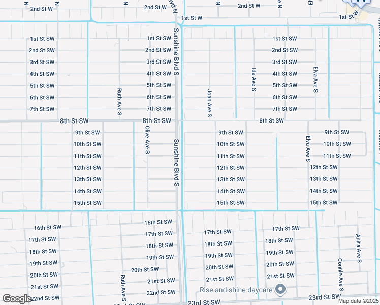 map of restaurants, bars, coffee shops, grocery stores, and more near 3019 10th Street Southwest in Lehigh Acres