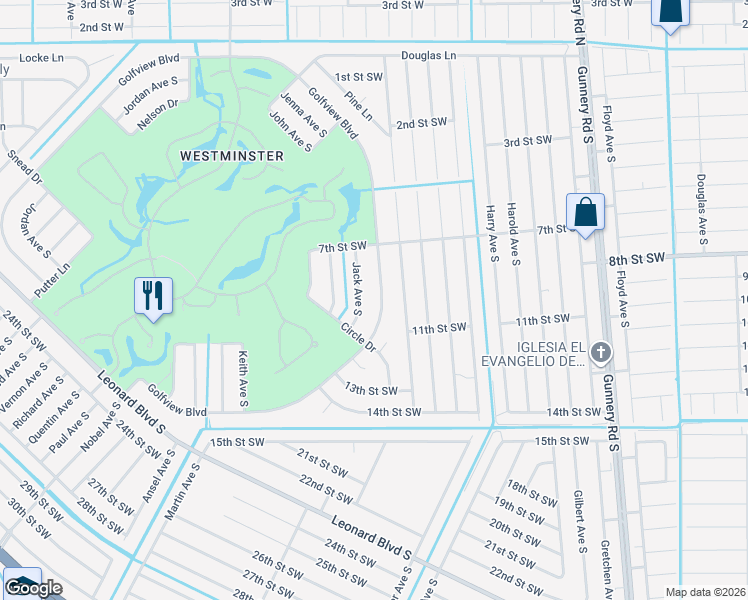 map of restaurants, bars, coffee shops, grocery stores, and more near 4557 Golfview Boulevard in Lehigh Acres