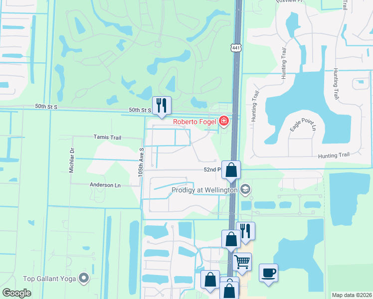 map of restaurants, bars, coffee shops, grocery stores, and more near 4972 Forest Dale Drive in Lake Worth