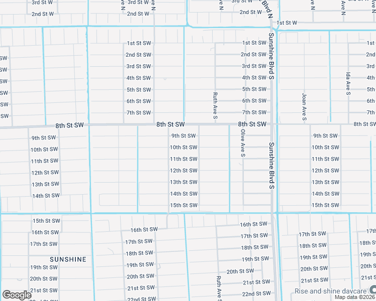 map of restaurants, bars, coffee shops, grocery stores, and more near 3313 10th Street Southwest in Lehigh Acres