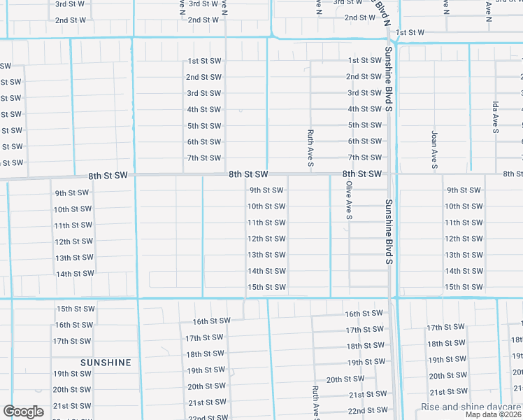 map of restaurants, bars, coffee shops, grocery stores, and more near 3313 10th Street Southwest in Lehigh Acres