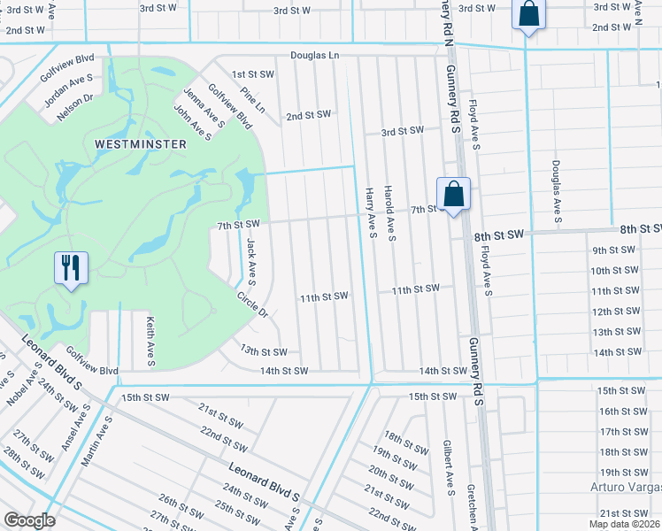 map of restaurants, bars, coffee shops, grocery stores, and more near 729 Homer Avenue South in Lehigh Acres