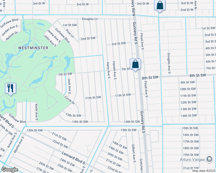 map of restaurants, bars, coffee shops, grocery stores, and more near 728 Harry Avenue South in Lehigh Acres