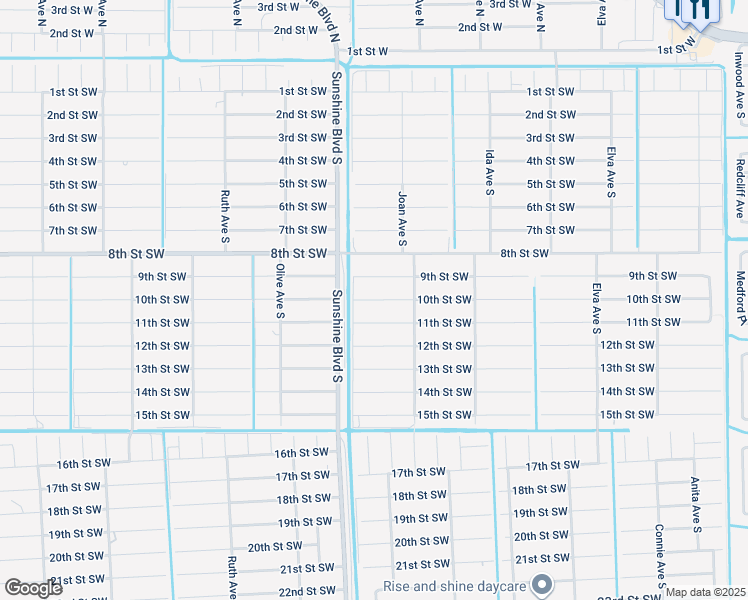 map of restaurants, bars, coffee shops, grocery stores, and more near 3019 10th Street Southwest in Lehigh Acres