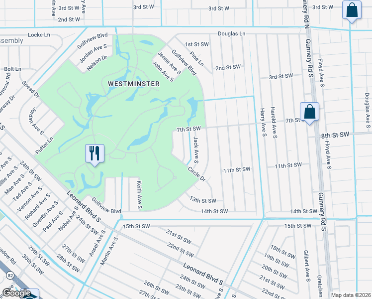 map of restaurants, bars, coffee shops, grocery stores, and more near 721 Jenna Avenue South in Lehigh Acres