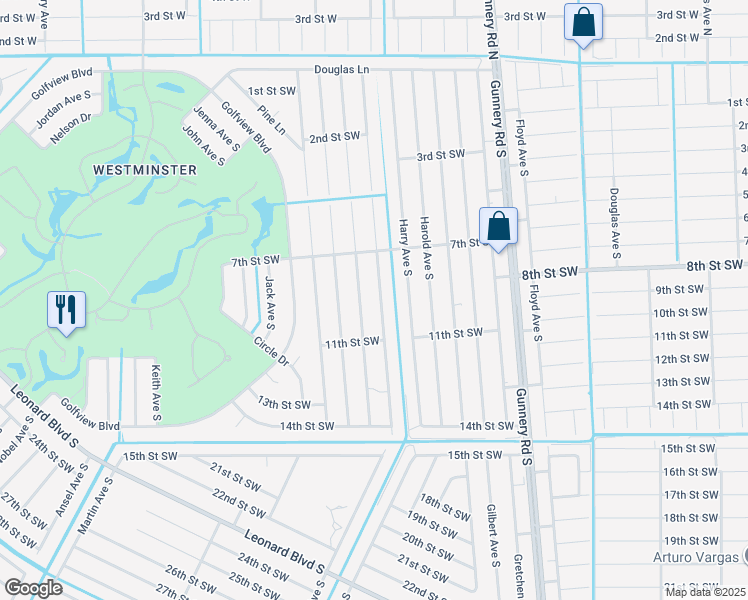 map of restaurants, bars, coffee shops, grocery stores, and more near 729 Homer Avenue South in Lehigh Acres