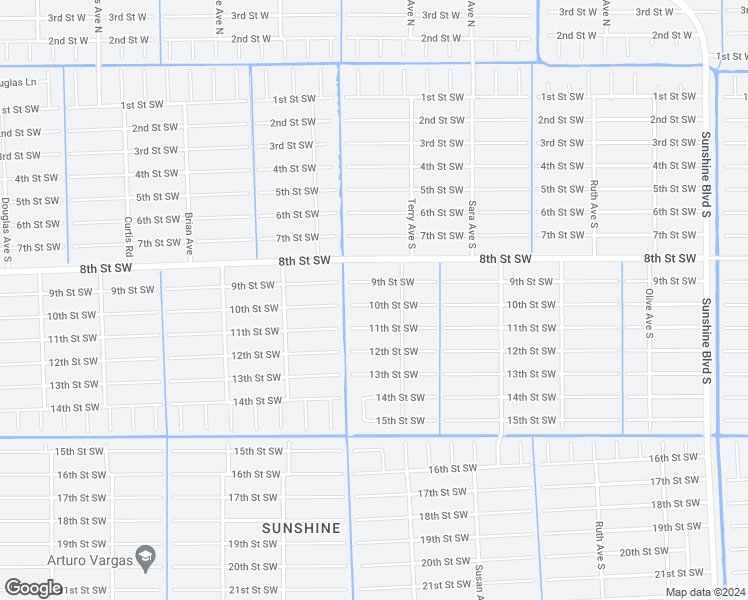 map of restaurants, bars, coffee shops, grocery stores, and more near 3608 10th Street Southwest in Lehigh Acres