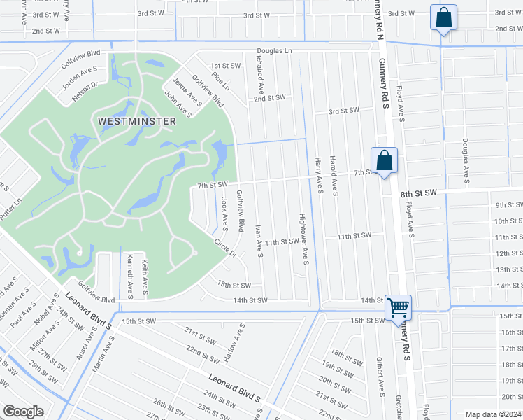 map of restaurants, bars, coffee shops, grocery stores, and more near 724 Ichabod Avenue in Lehigh Acres