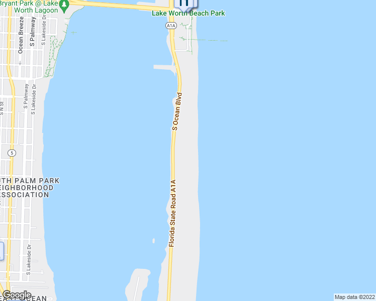 map of restaurants, bars, coffee shops, grocery stores, and more near 3200 South Ocean Boulevard in Palm Beach