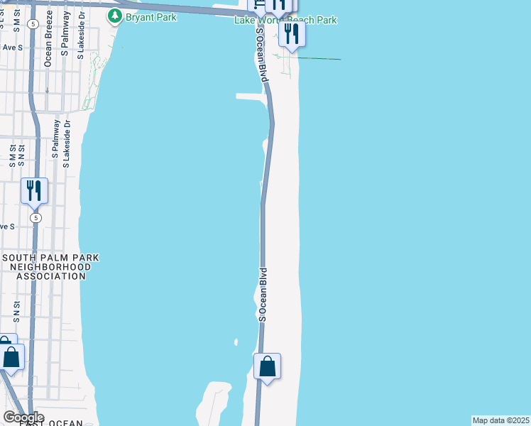 map of restaurants, bars, coffee shops, grocery stores, and more near 3200 A1A Jimmy Buffett Memorial Highway in Palm Beach