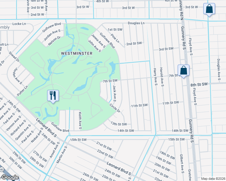 map of restaurants, bars, coffee shops, grocery stores, and more near 716 Jack Avenue South in Lehigh Acres