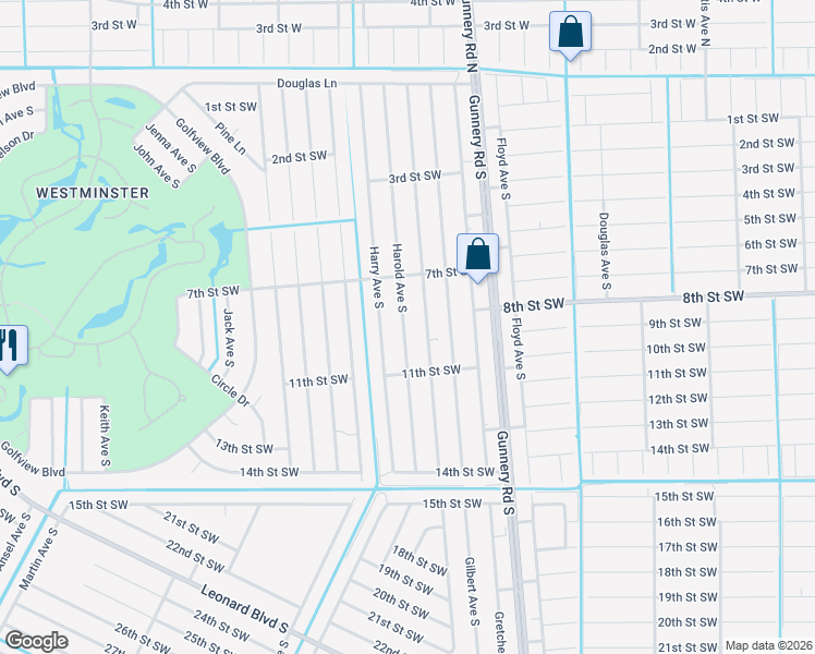 map of restaurants, bars, coffee shops, grocery stores, and more near 725 Harold Avenue South in Lehigh Acres