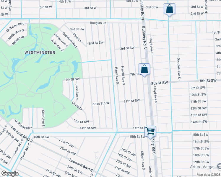 map of restaurants, bars, coffee shops, grocery stores, and more near 723 Hightower Avenue South in Lehigh Acres