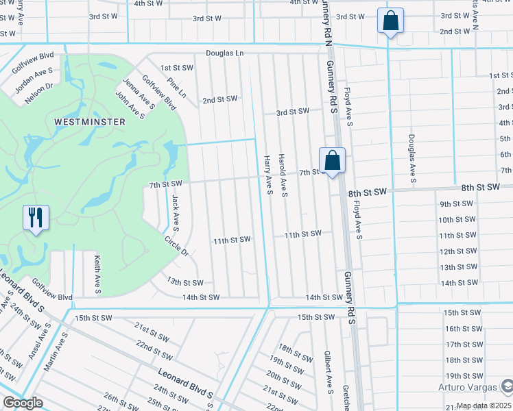 map of restaurants, bars, coffee shops, grocery stores, and more near 728 Harry Avenue South in Lehigh Acres