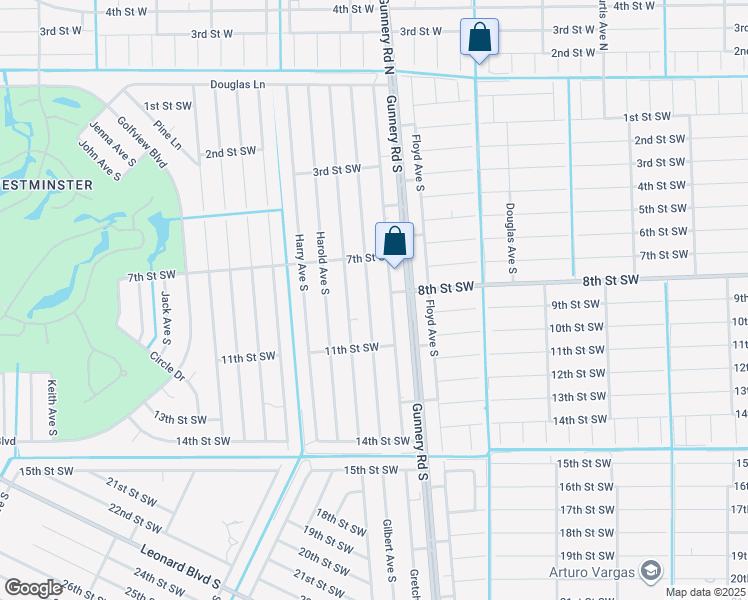 map of restaurants, bars, coffee shops, grocery stores, and more near 710 Gilbert Avenue South in Lehigh Acres