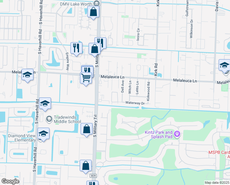 map of restaurants, bars, coffee shops, grocery stores, and more near 1110 Filer Road in Lake Worth