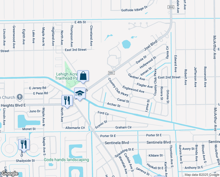 1504 Canal Street Lehigh Acres - Lng= 81.6066536 