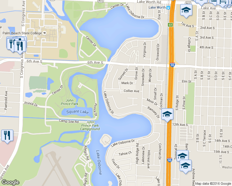 map of restaurants, bars, coffee shops, grocery stores, and more near 2192 Quail Trail in Lake Worth