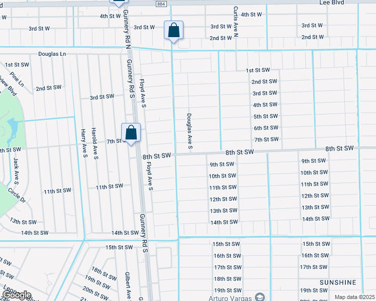 map of restaurants, bars, coffee shops, grocery stores, and more near 4212 8th Street Southwest in Lehigh Acres