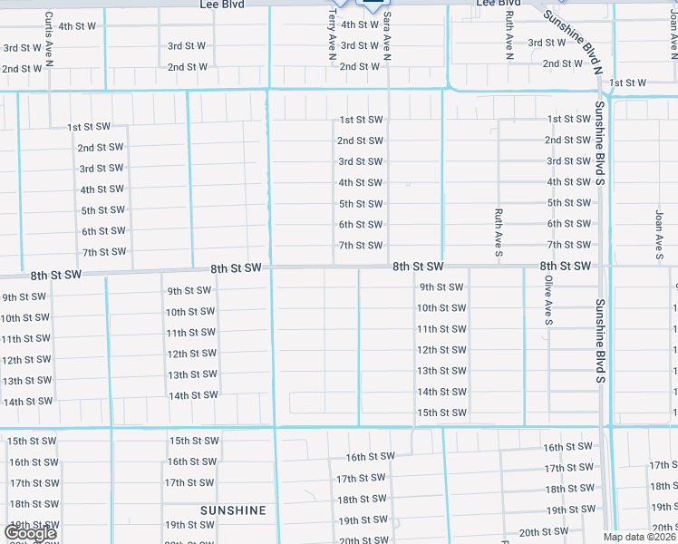 map of restaurants, bars, coffee shops, grocery stores, and more near 3509 8th Street Southwest in Lehigh Acres