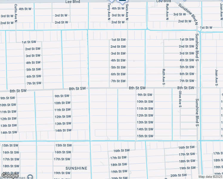 map of restaurants, bars, coffee shops, grocery stores, and more near 3509 8th Street Southwest in Lehigh Acres