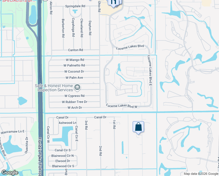 map of restaurants, bars, coffee shops, grocery stores, and more near 7770 Tahiti Lane in Lake Worth