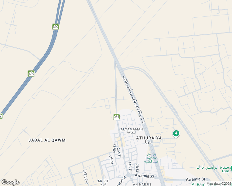 map of restaurants, bars, coffee shops, grocery stores, and more near Al Imam Ali Ibn Abi Talib Road in Al Qatif