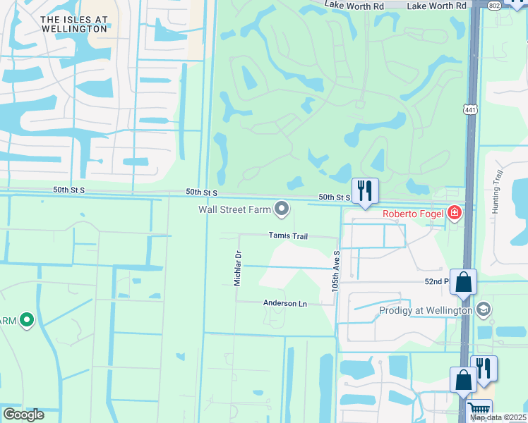 map of restaurants, bars, coffee shops, grocery stores, and more near 10835 Tamis Trail in Lake Worth
