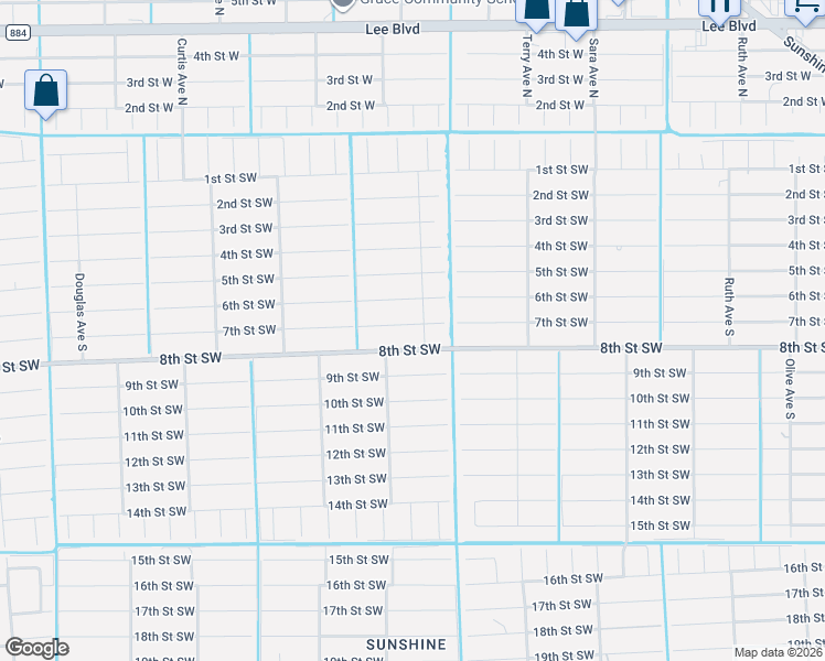 map of restaurants, bars, coffee shops, grocery stores, and more near 3706 7th Street Southwest in Lehigh Acres