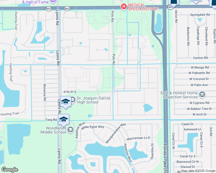 map of restaurants, bars, coffee shops, grocery stores, and more near in Lake Worth