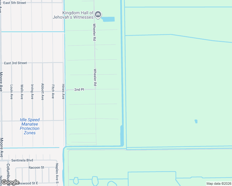 map of restaurants, bars, coffee shops, grocery stores, and more near 7501 2nd Place in LaBelle