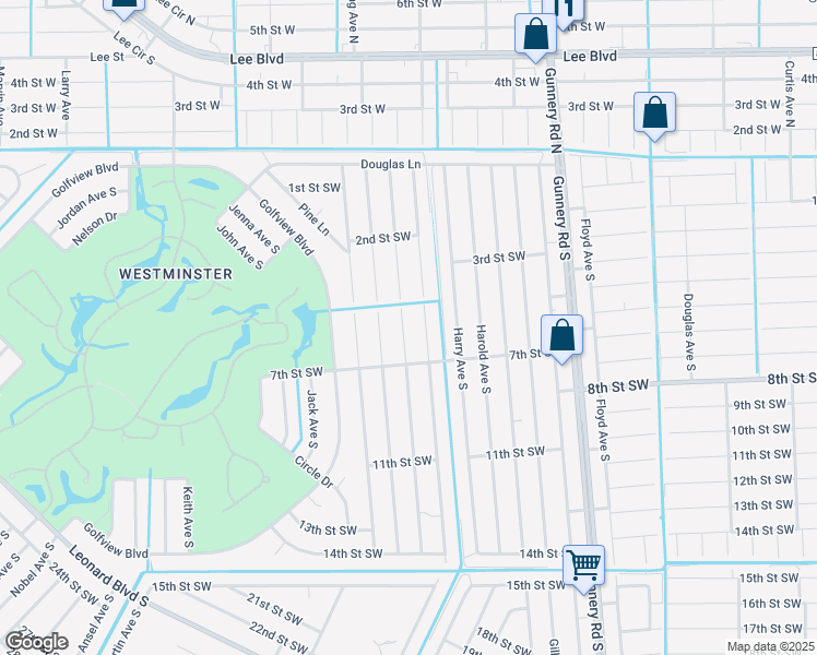 map of restaurants, bars, coffee shops, grocery stores, and more near 312 Hightower Avenue South in Lehigh Acres