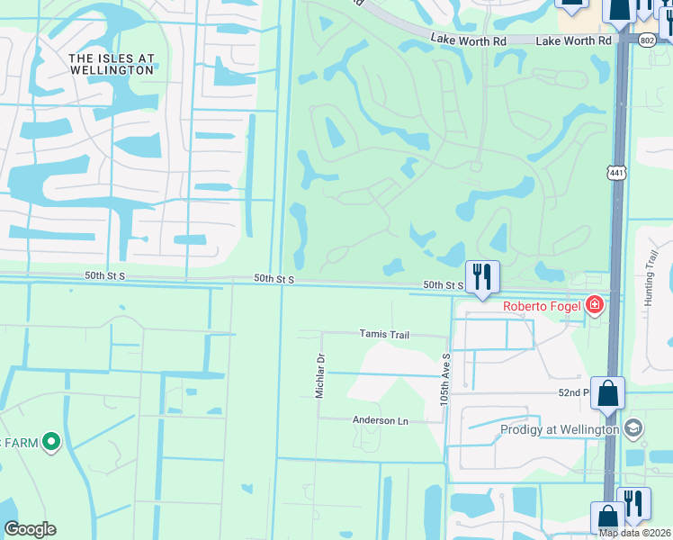 map of restaurants, bars, coffee shops, grocery stores, and more near 10848 Fairmont Village Drive in Lake Worth
