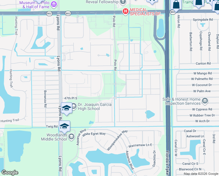 map of restaurants, bars, coffee shops, grocery stores, and more near in Lake Worth