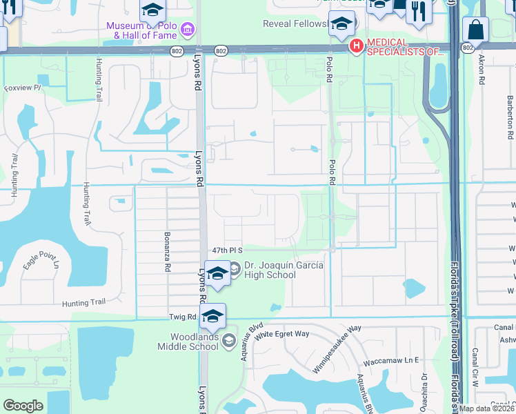 map of restaurants, bars, coffee shops, grocery stores, and more near 4645 87th Drive South in Lake Worth