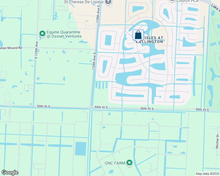 map of restaurants, bars, coffee shops, grocery stores, and more near 3784 Isles Vista Boulevard in Wellington