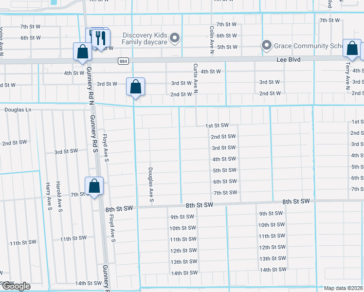 map of restaurants, bars, coffee shops, grocery stores, and more near 4016 3rd Street Southwest in Lehigh Acres