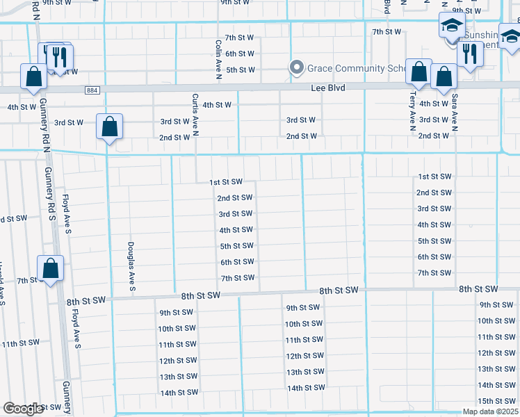 map of restaurants, bars, coffee shops, grocery stores, and more near 3901 3rd Street Southwest in Lehigh Acres